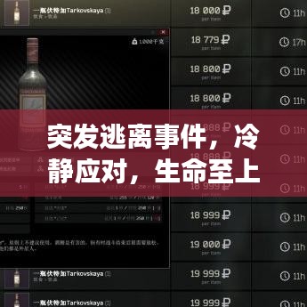 突发逃离事件，冷静应对，生命至上，危机时刻的正确选择