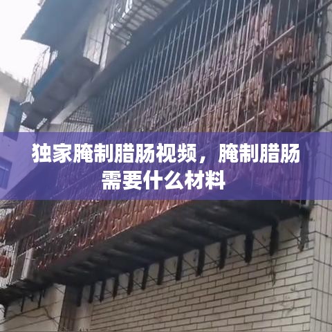 独家腌制腊肠视频，腌制腊肠需要什么材料 