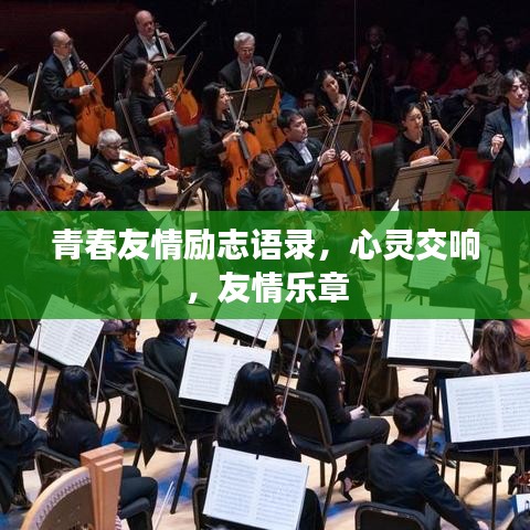 青春友情励志语录，心灵交响，友情乐章