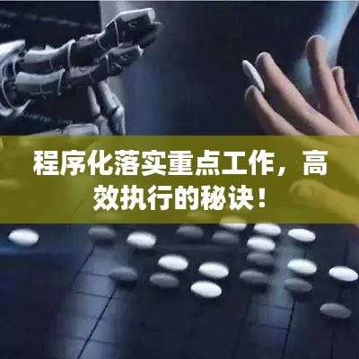 程序化落实重点工作，高效执行的秘诀！