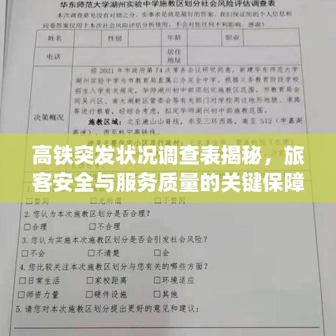 高铁突发状况调查表揭秘，旅客安全与服务质量的关键保障环节